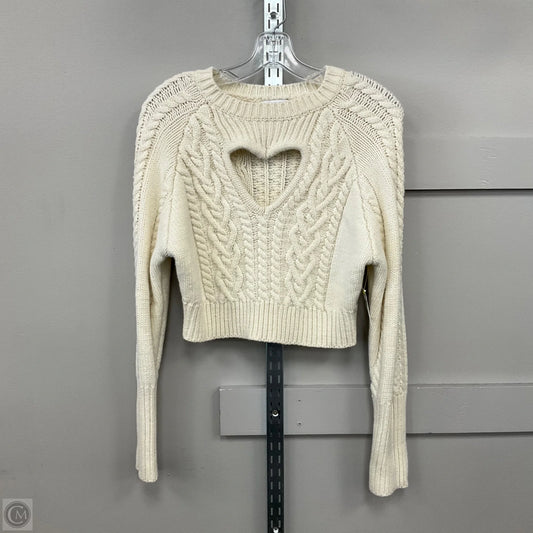 Sweater By Pretty Garbage In Cream, Size: M