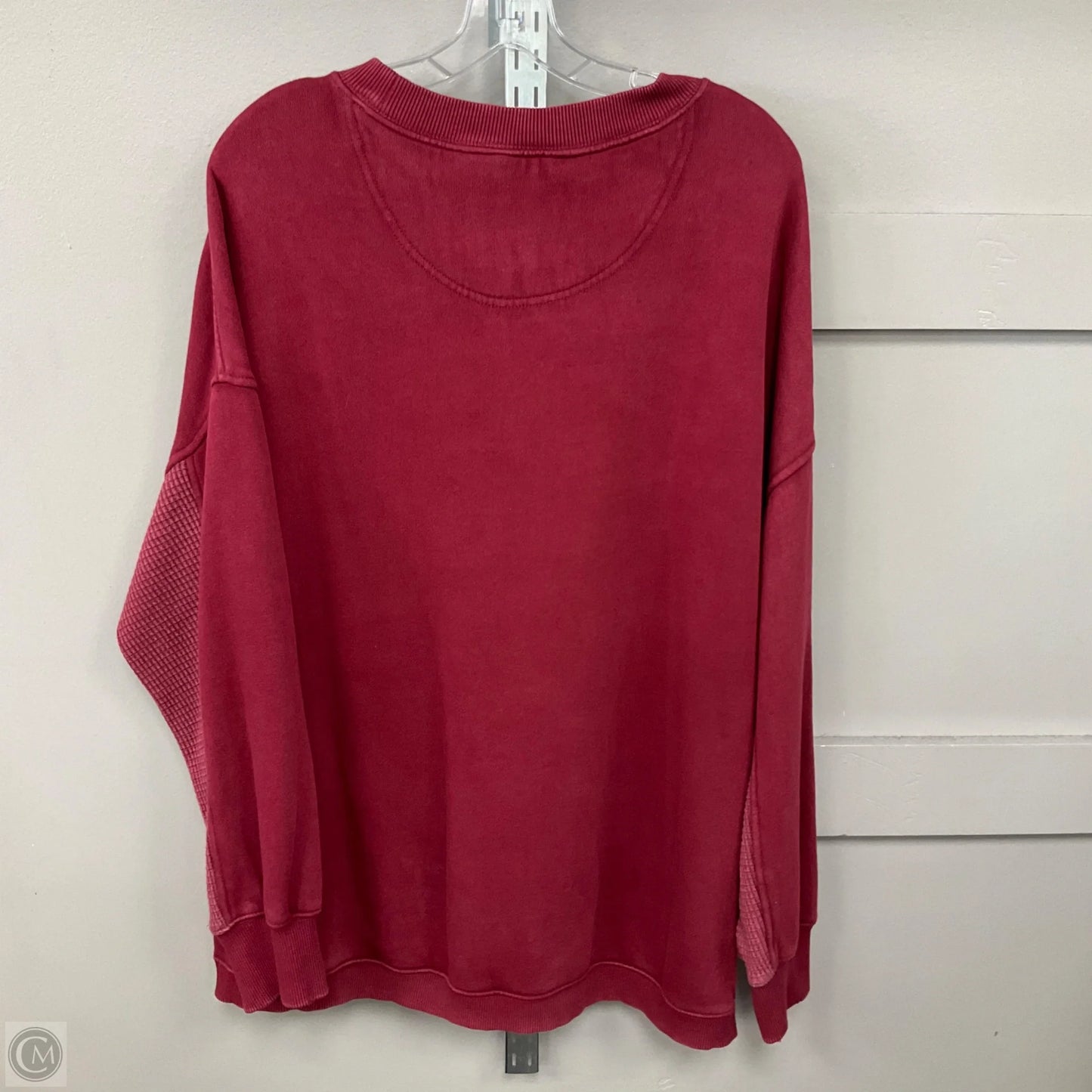 Sweatshirt Crewneck By Aerie In Maroon, Size: M