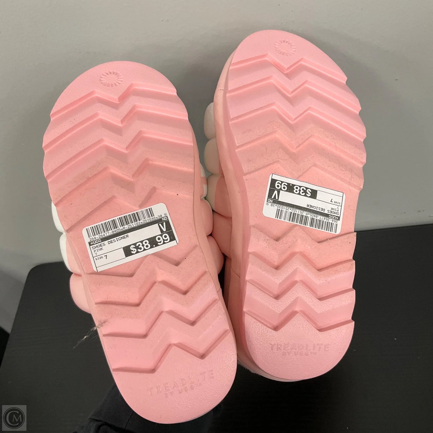 Shoes Designer By Ugg In Pink, Size: 7