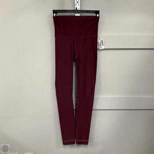 Athletic Leggings By Lululemon In Maroon, Size: 4