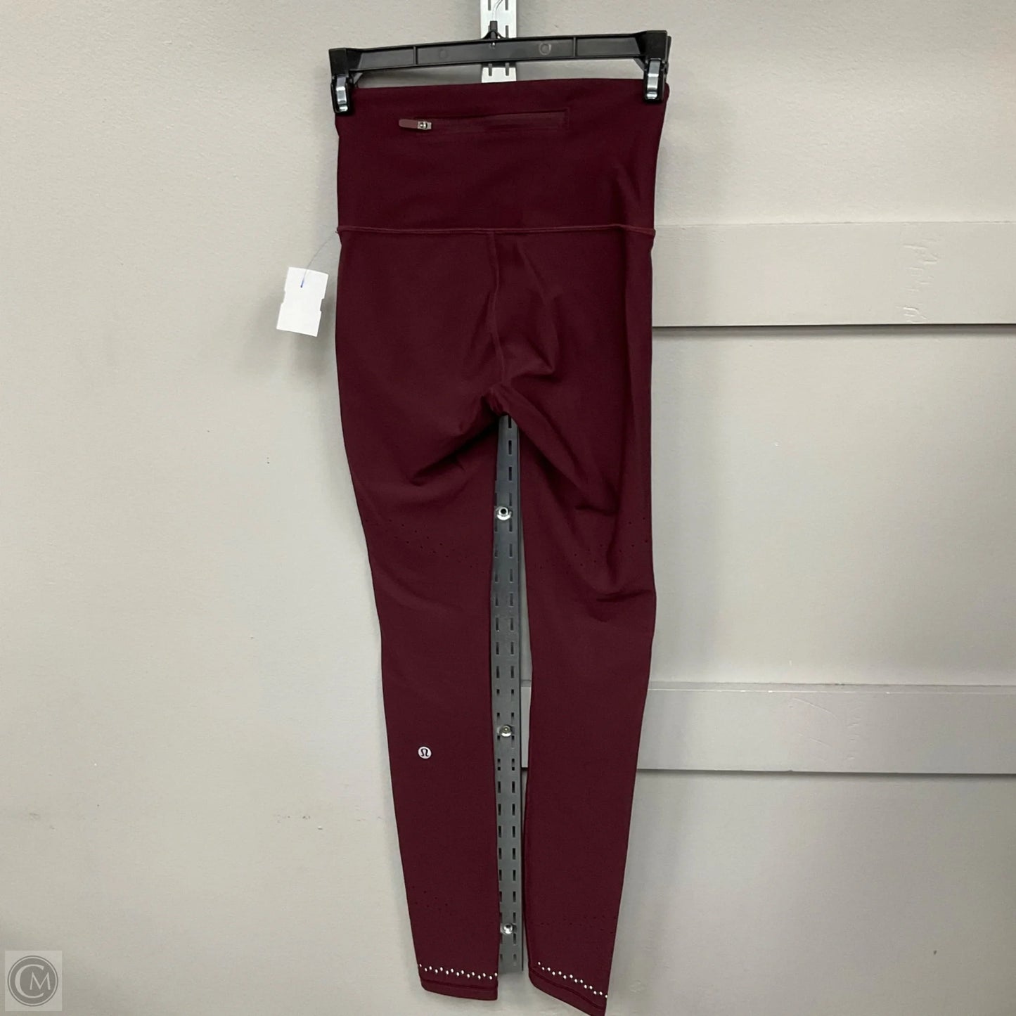 Athletic Leggings By Lululemon In Maroon, Size: 4