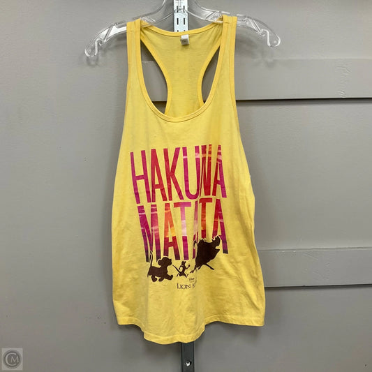 Top Sleeveless Basic By Cme In Yellow, Size: L