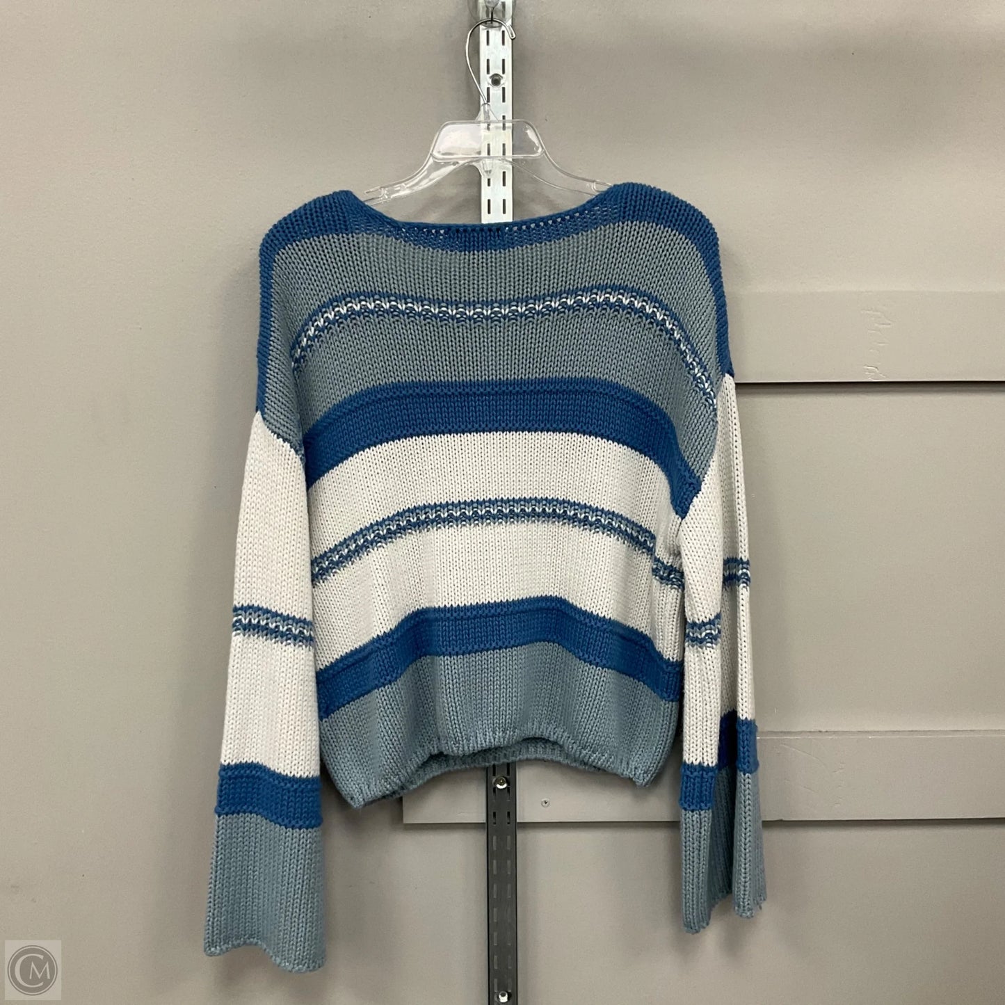 Sweater By Sincerely Jules In Blue & White, Size: L