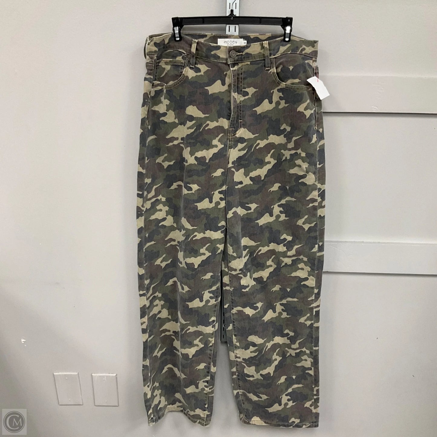 Pants Wide Leg By Hidden In Camouflage Print, Size: 10