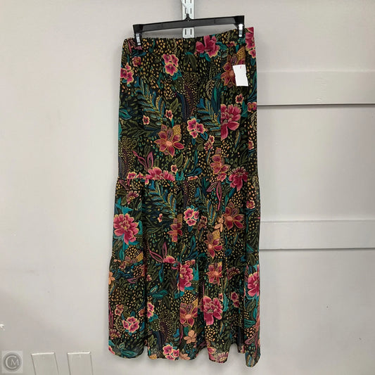 Skirt Maxi By Evereve In Floral Print, Size: M