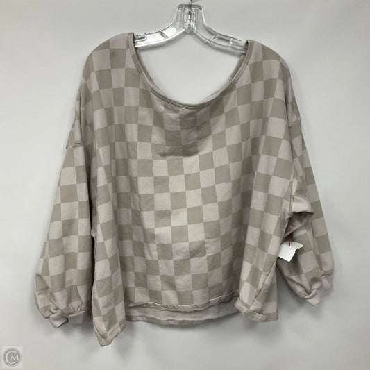 Top Long Sleeve By Torrid In Cream & Tan, Size: 2x