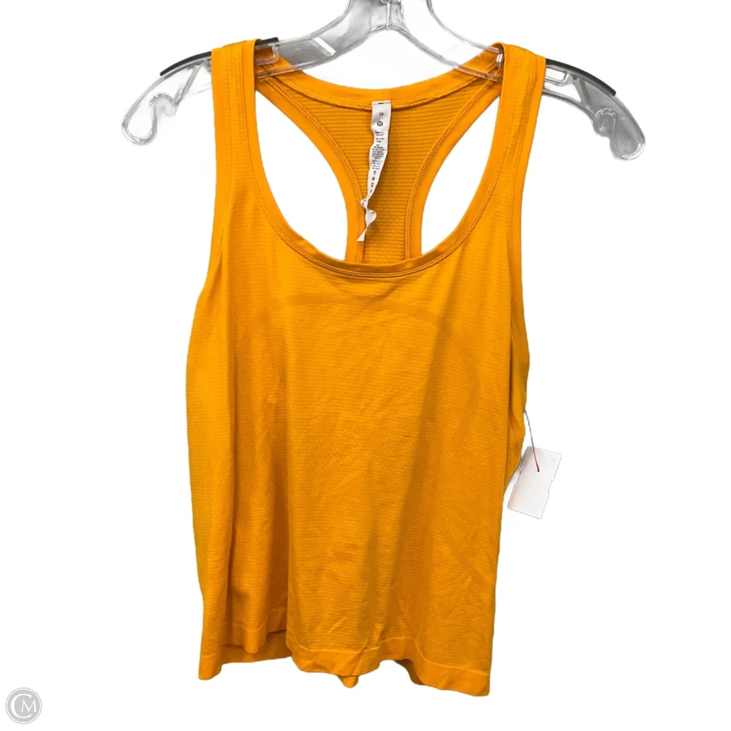 Athletic Tank Top By Lululemon In Orange, Size: 10