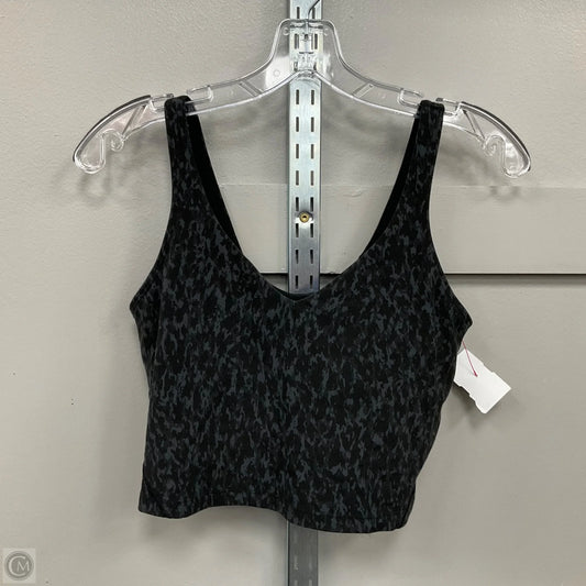 Athletic Bra By Lululemon In Black & Grey, Size: 8