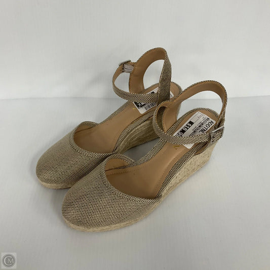 Shoes Heels Wedge By Lauren By Ralph Lauren In Tan, Size: 7