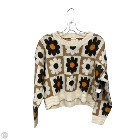 Sweater By Debut In Floral Print, Size: Xs