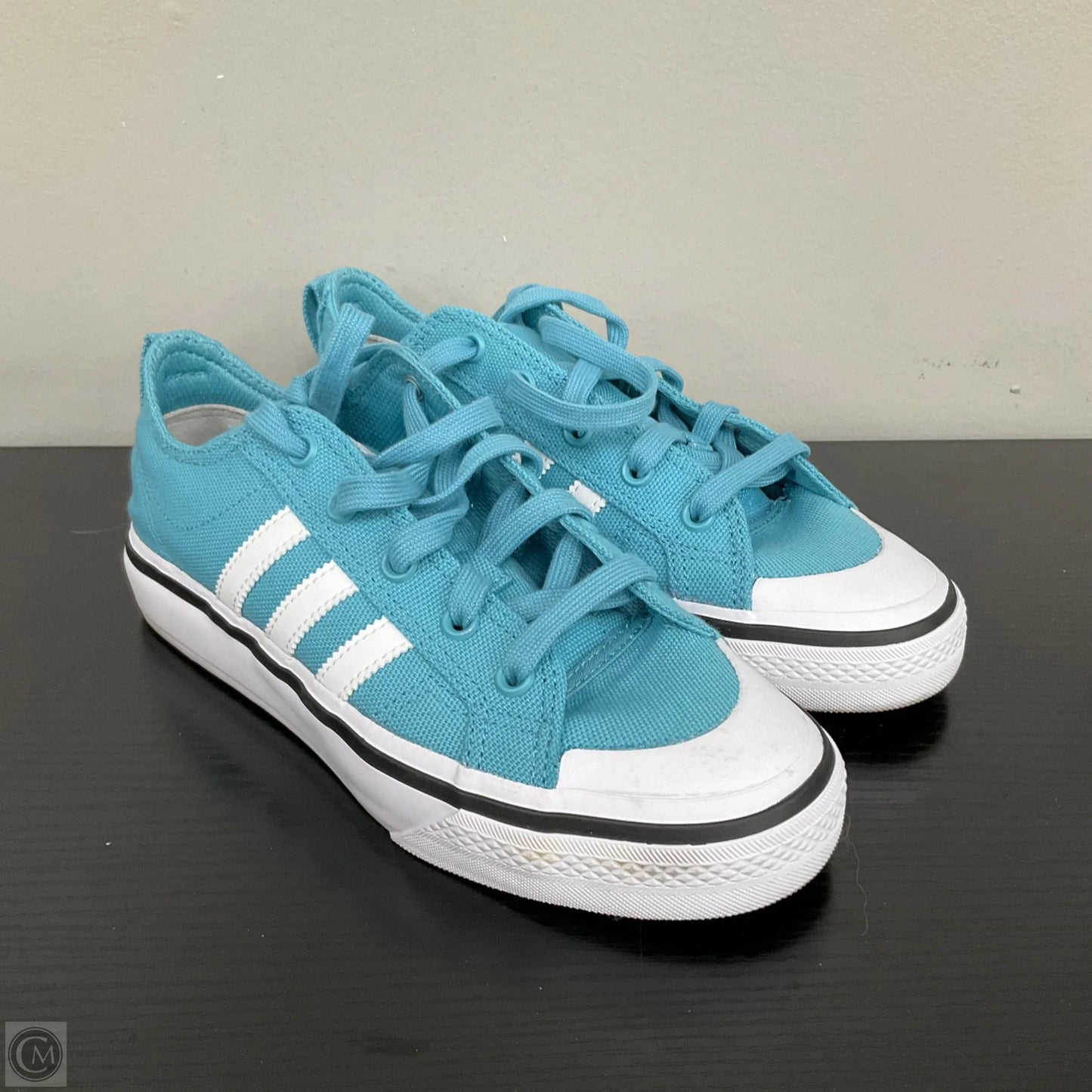 Shoes Sneakers By Adidas In Teal, Size: 7