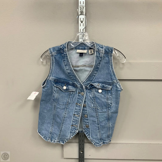 Vest Other By Universal Thread In Blue Denim, Size: S