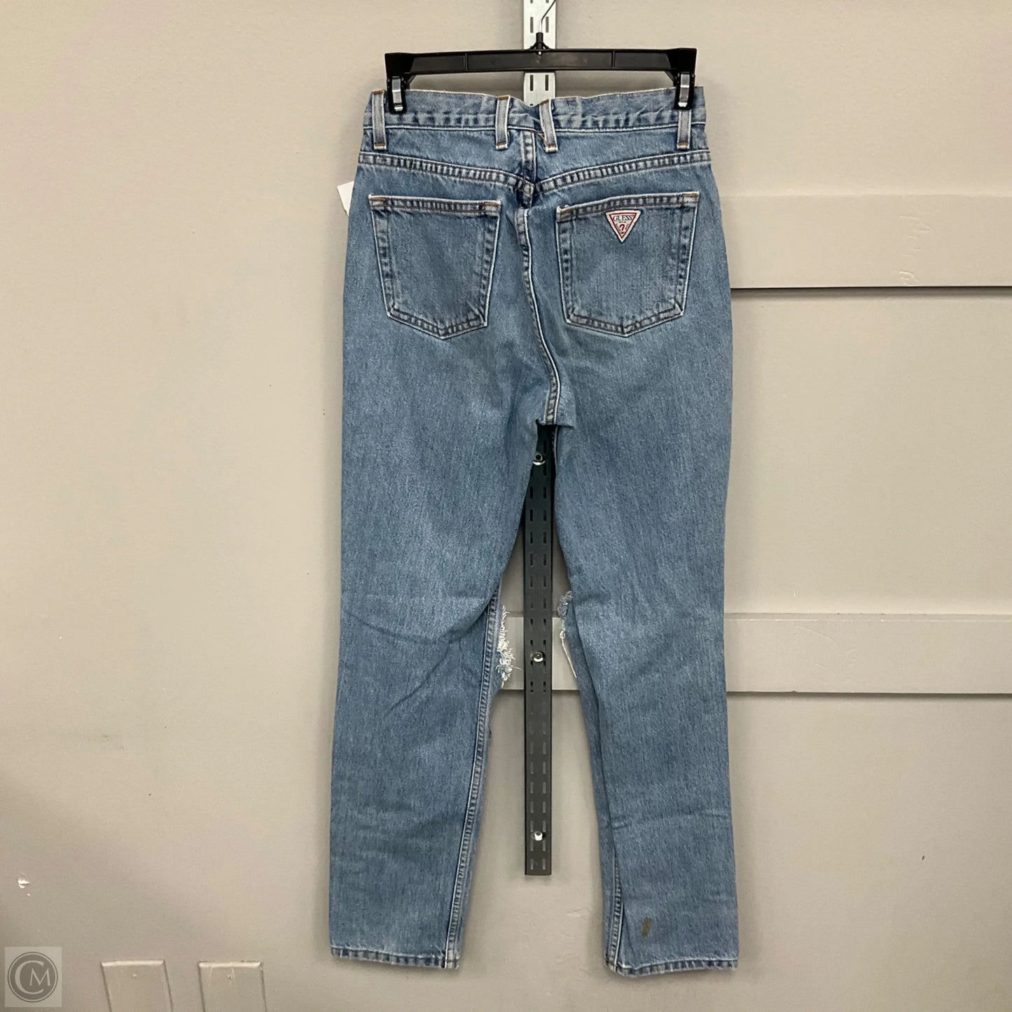 Jeans Straight By Guess In Blue Denim, Size: 4