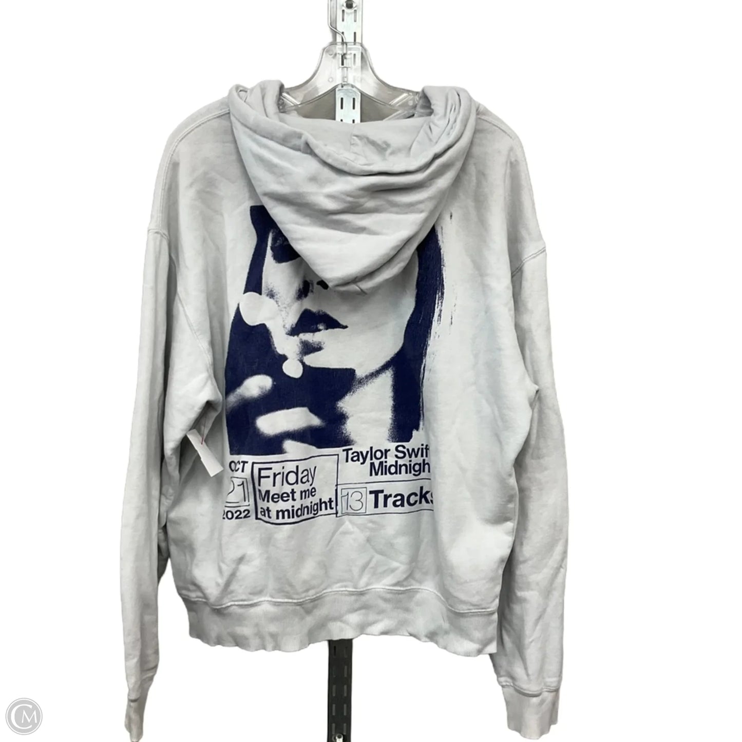 Sweatshirt Crewneck By Clothes Mentor In White, Size: M