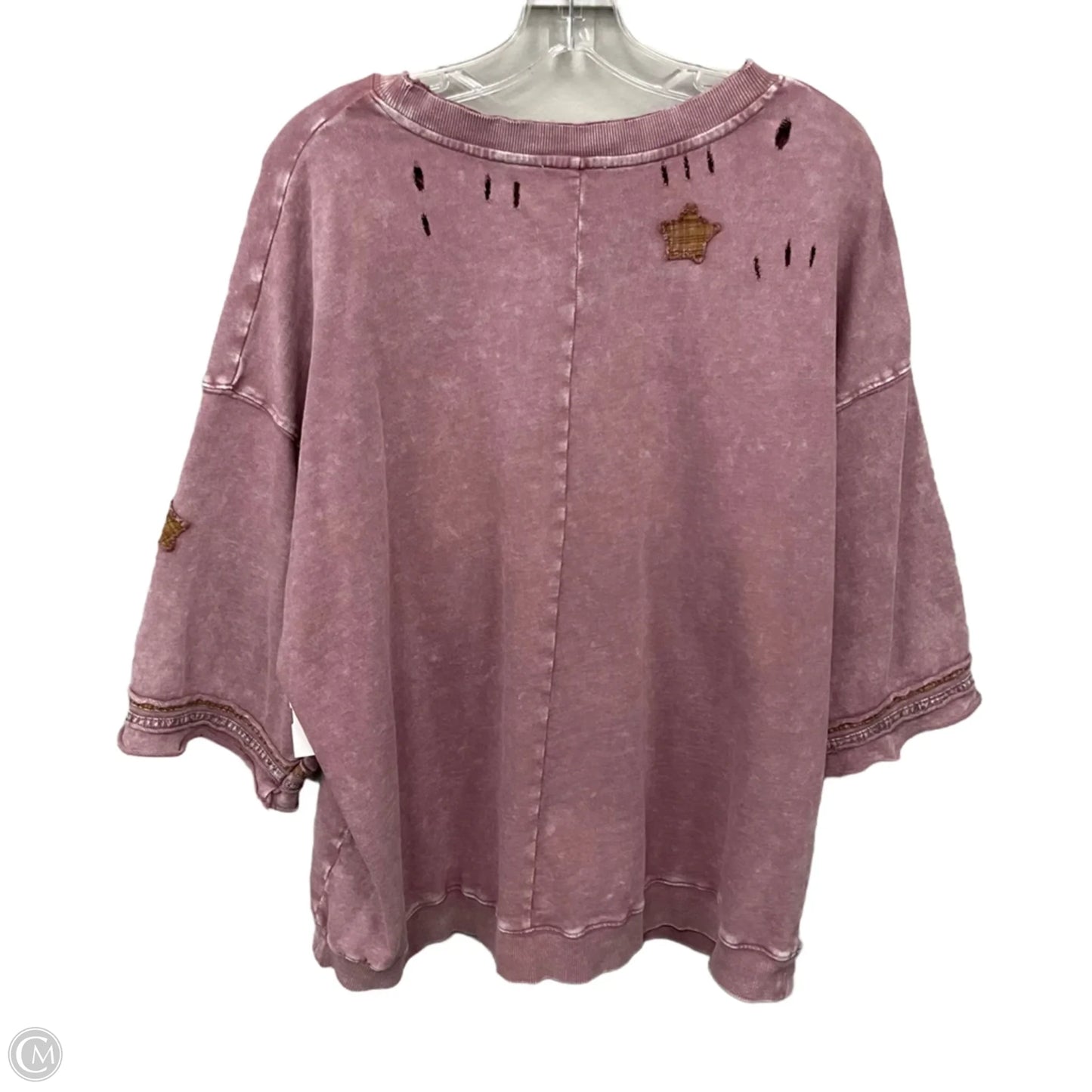 Sweatshirt Crewneck By Easel In Purple, Size: L
