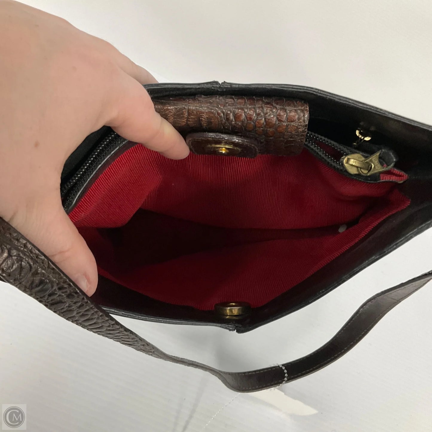 Handbag Designer By Brahmin, Size: Small