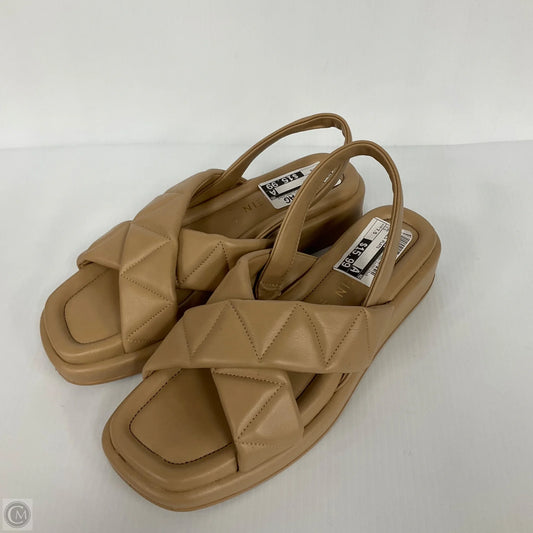 Sandals Flats By Anne Klein In Tan, Size: 7.5