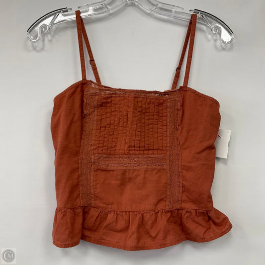 Top Sleeveless By Abercrombie And Fitch In Orange, Size: M
