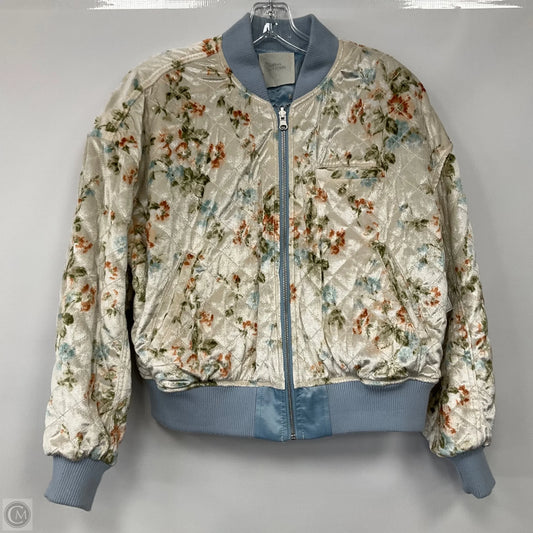Jacket Puffer & Quilted By Urban Outfitters In Floral Print, Size: S