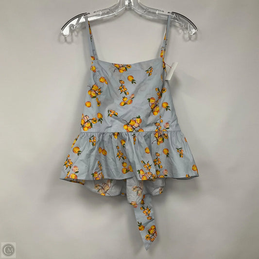 Top Sleeveless By On 34th In Blue & Orange, Size: M