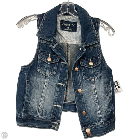 Vest Other By Vanity In Blue Denim, Size: M