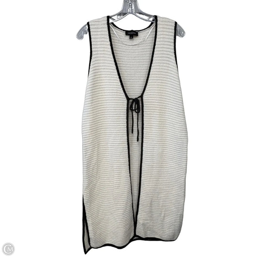 Cardigan By Calligraphie In Black & White, Size: L