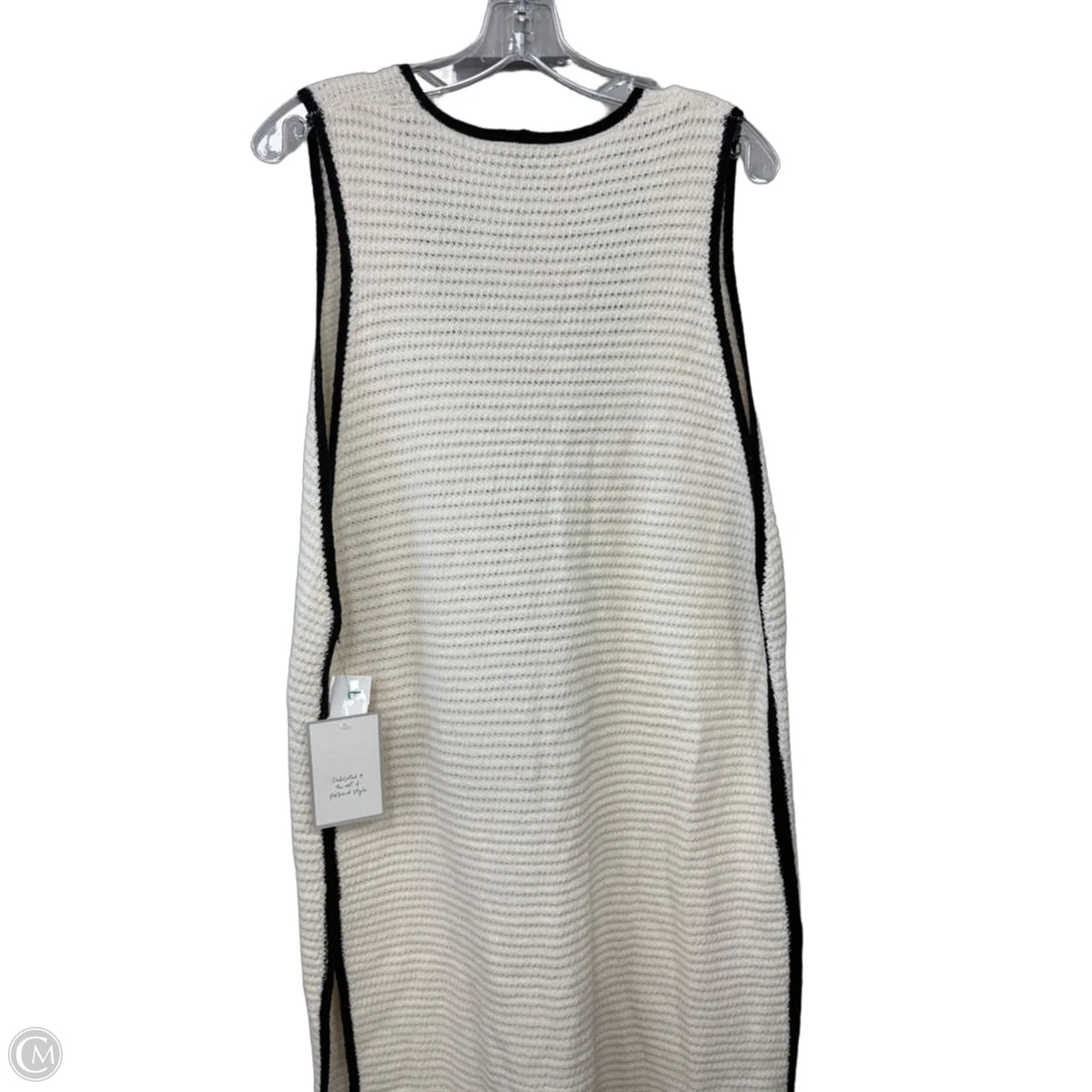 Cardigan By Calligraphie In Black & White, Size: L