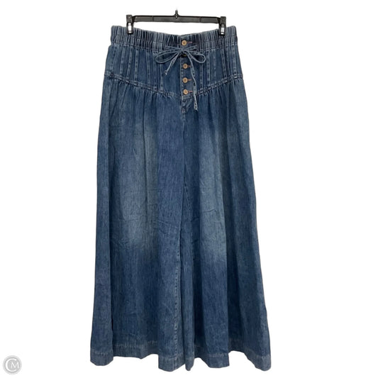 Pants Wide Leg By Urban Daizy In Blue Denim, Size: S