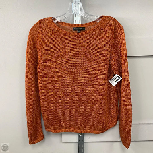 Top Long Sleeve By Banana Republic In Orange, Size: S