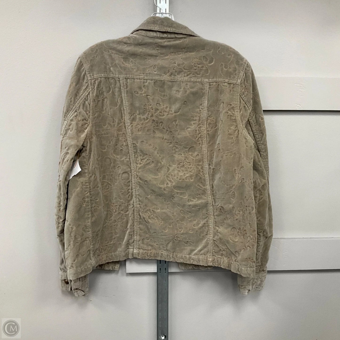 Jacket Shirt By Life Style Fashions Inc In Green, Size: L