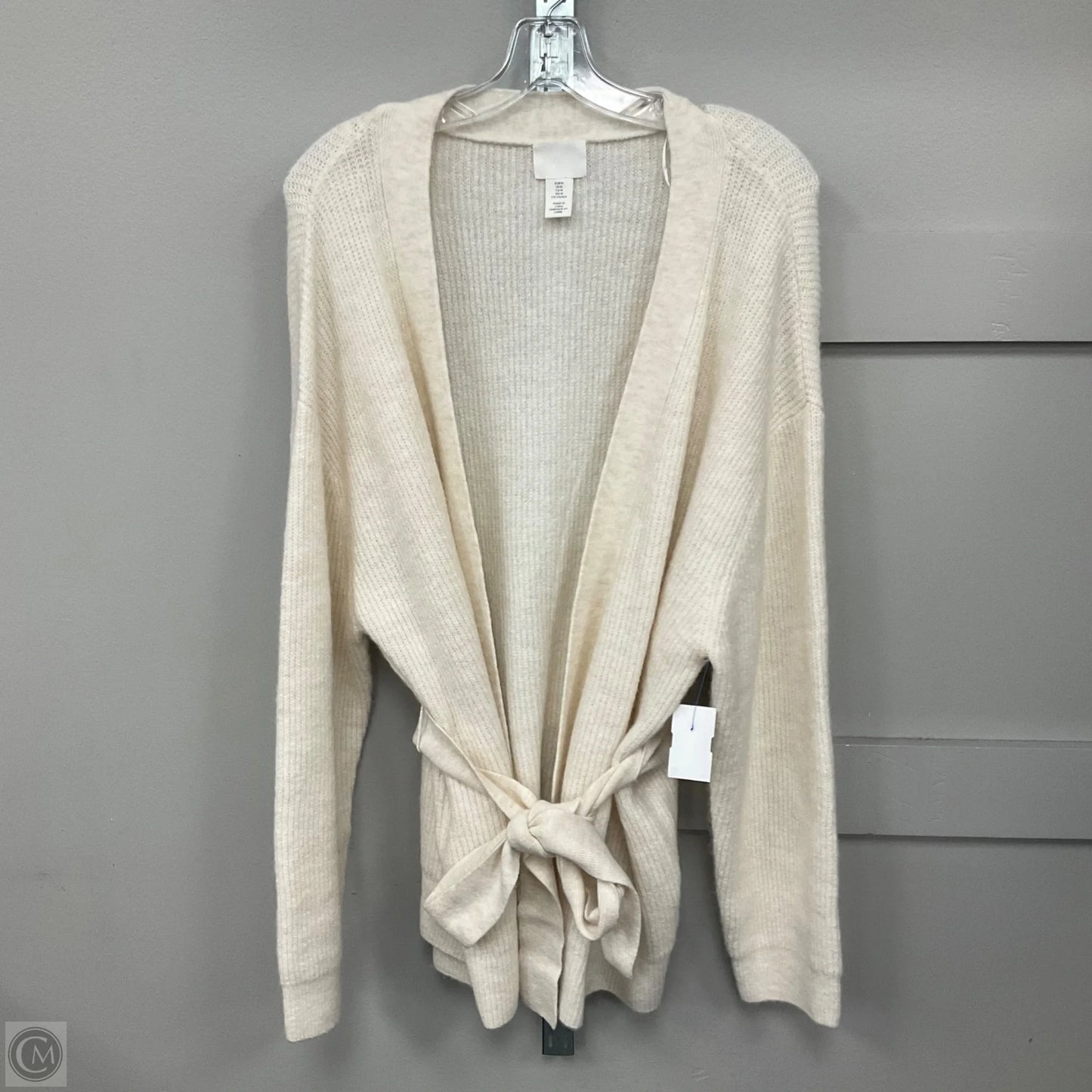 Cardigan By H&m In Cream, Size: M