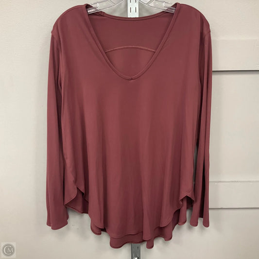 Top Long Sleeve By Lululemon In Mauve, Size: 10