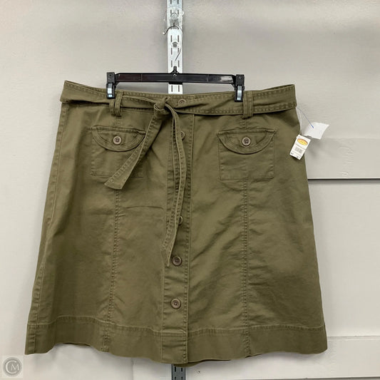Skirt Midi By Talbots In Green, Size: 18