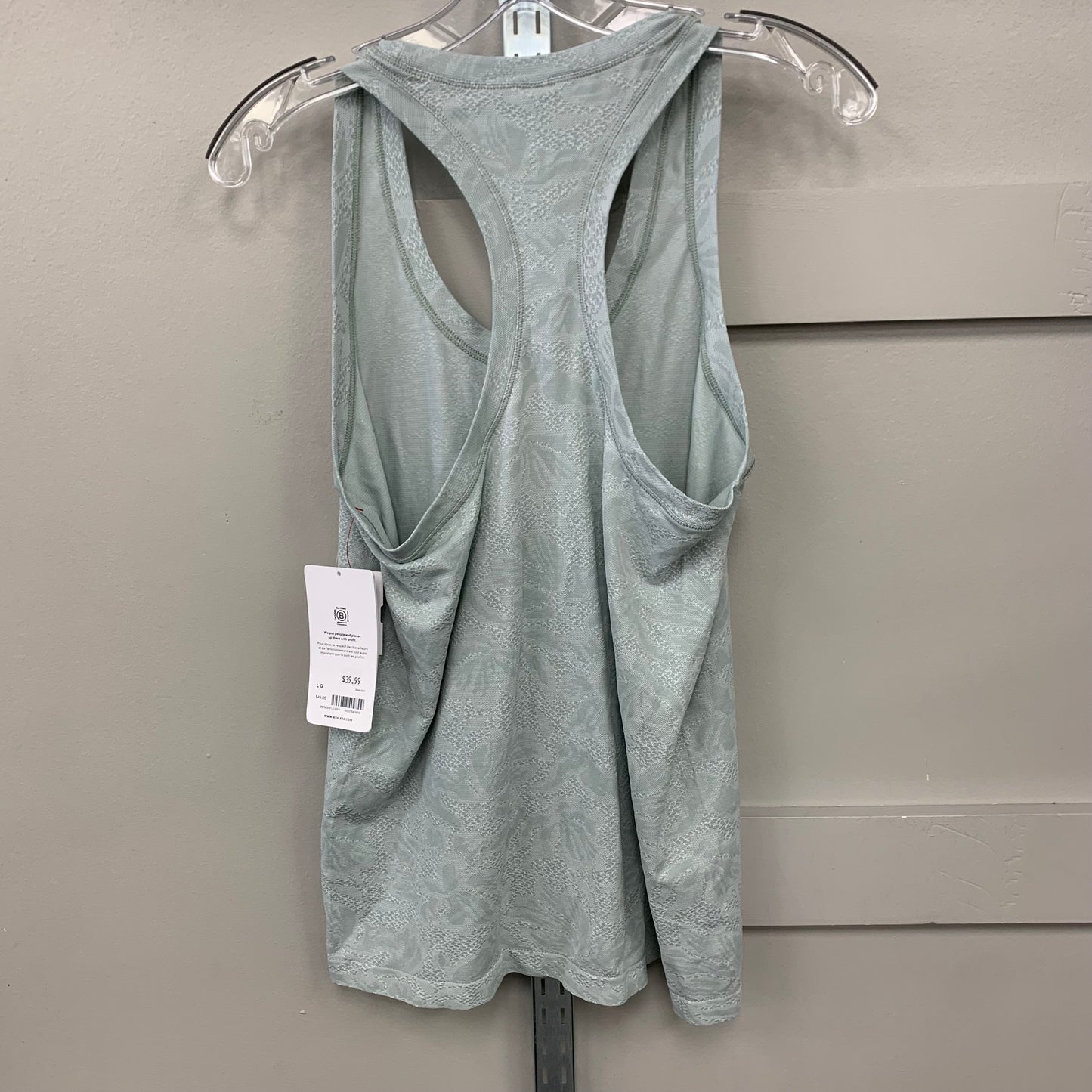 Athletic Tank Top By Athleta In Green, Size: L