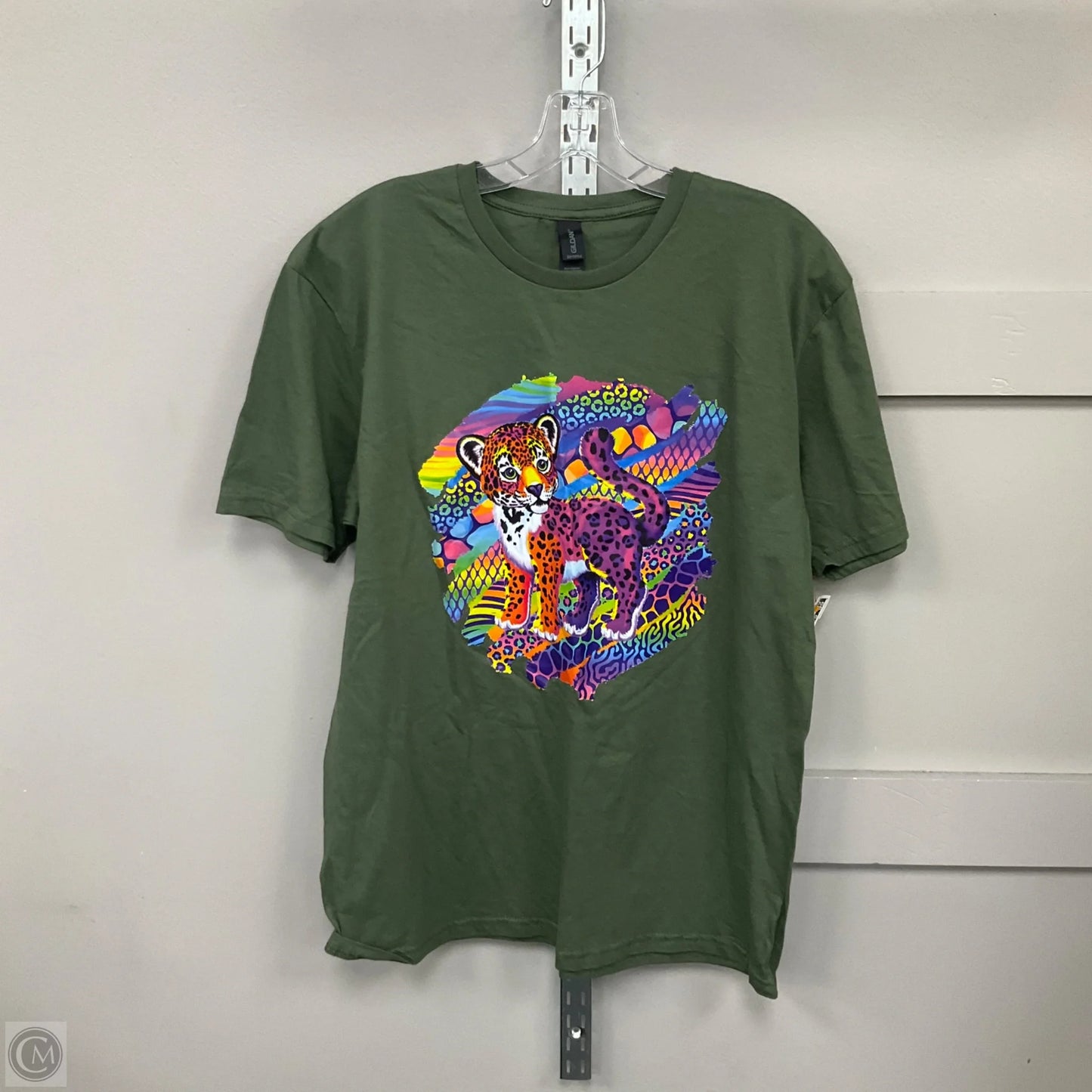 Top Short Sleeve Basic By Gildan In Green, Size: L