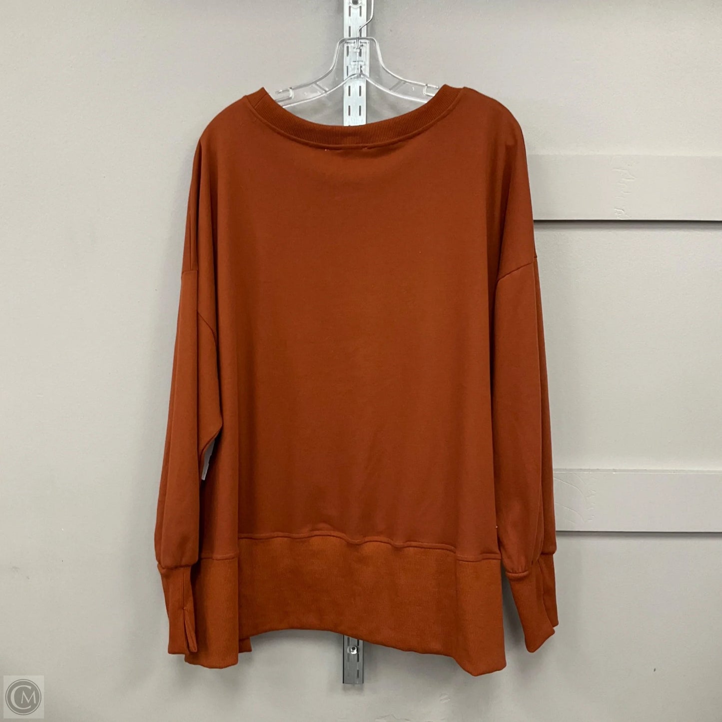 Sweatshirt Crewneck By Clothes Mentor In Orange, Size: L