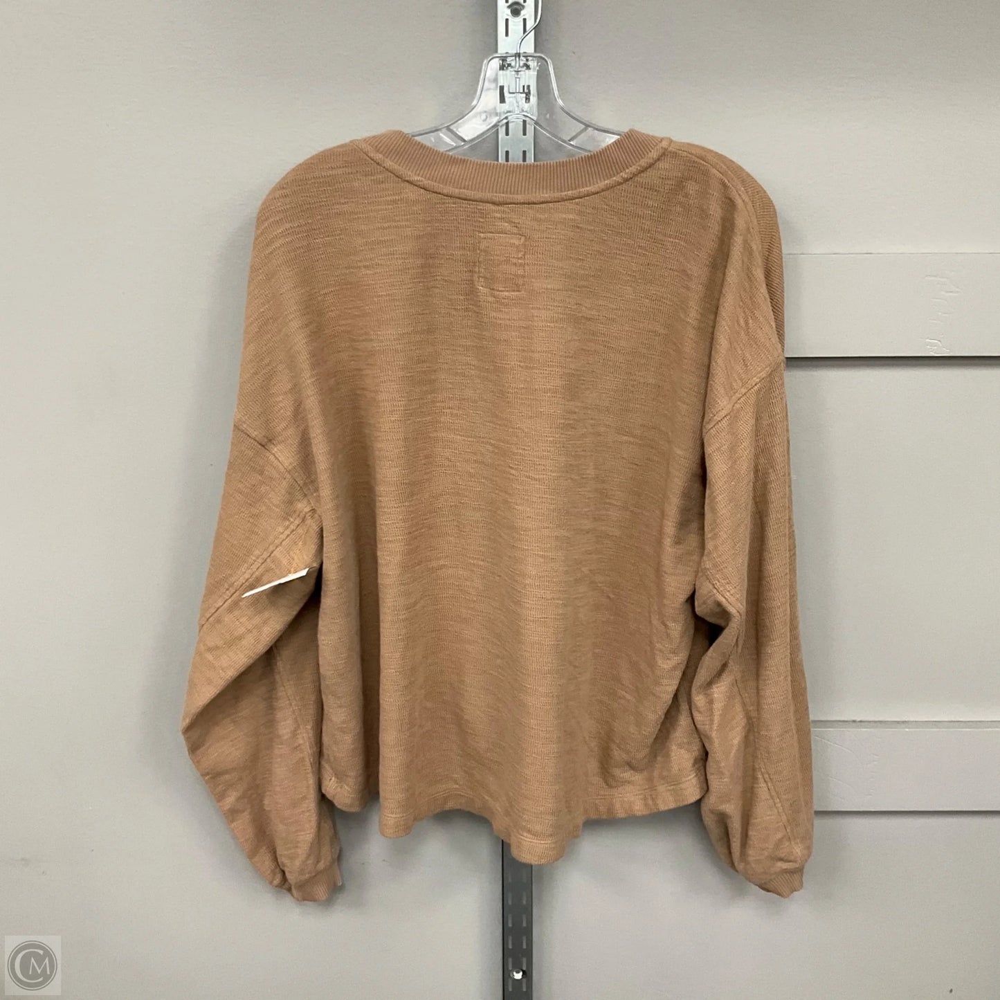 Top Long Sleeve By Aerie In Brown, Size: Xl