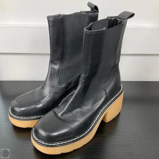 Boots Mid-calf Heels By Marc Fisher In Black, Size: 7.5