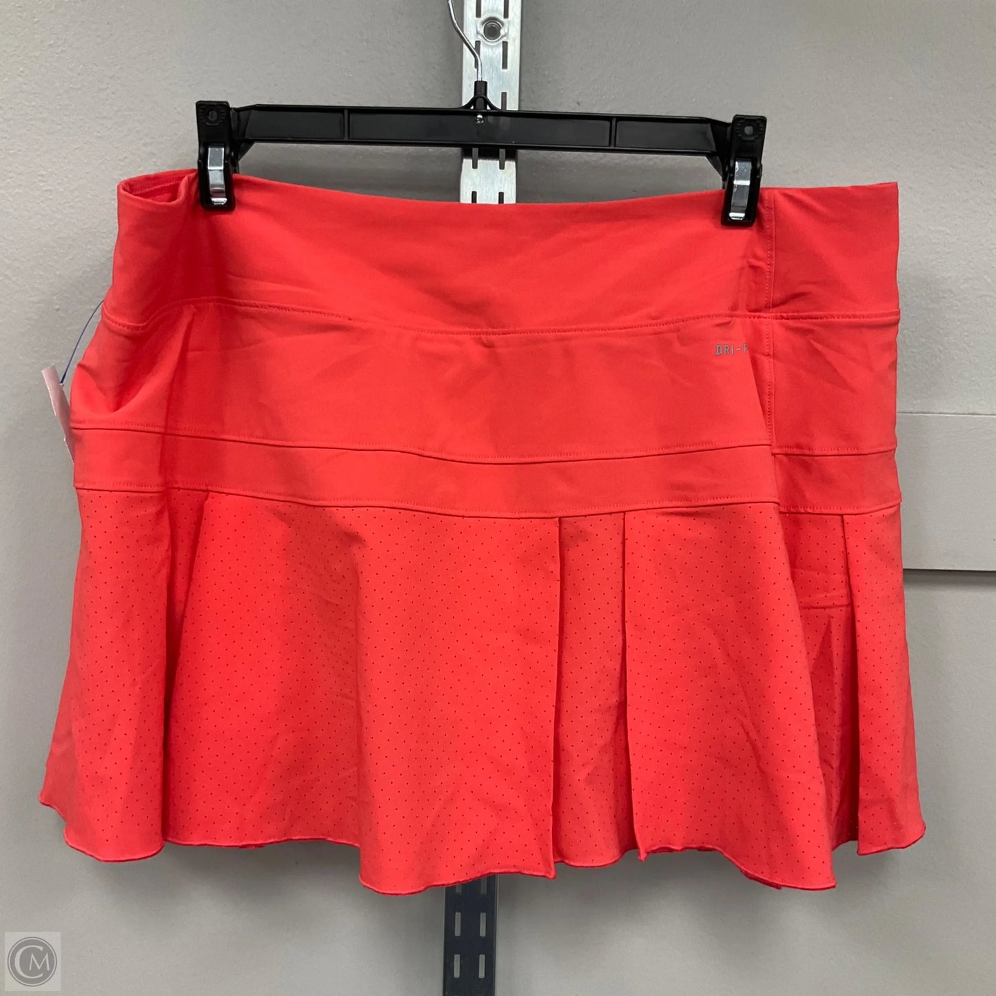 Athletic Skort By Nike Apparel In Orange, Size: L