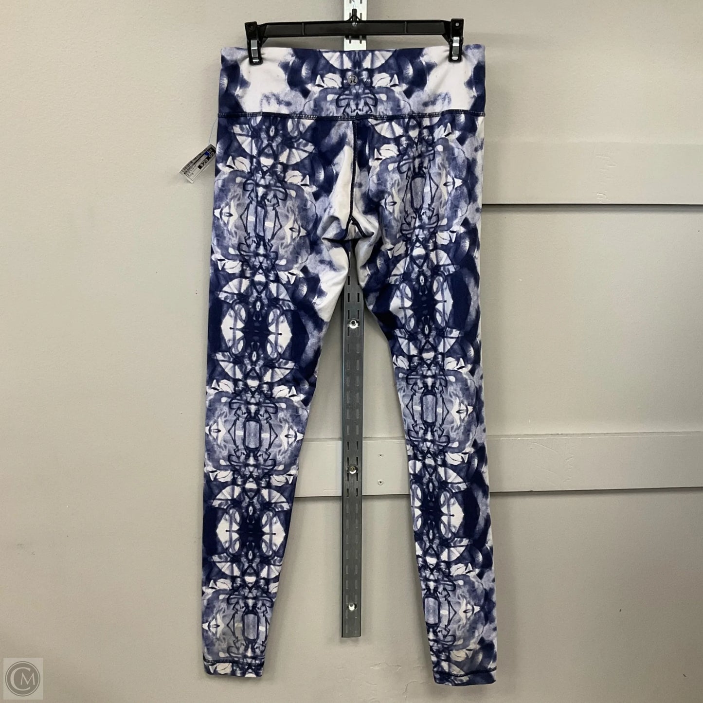 Athletic Leggings By Lululemon In Blue & White, Size: 8