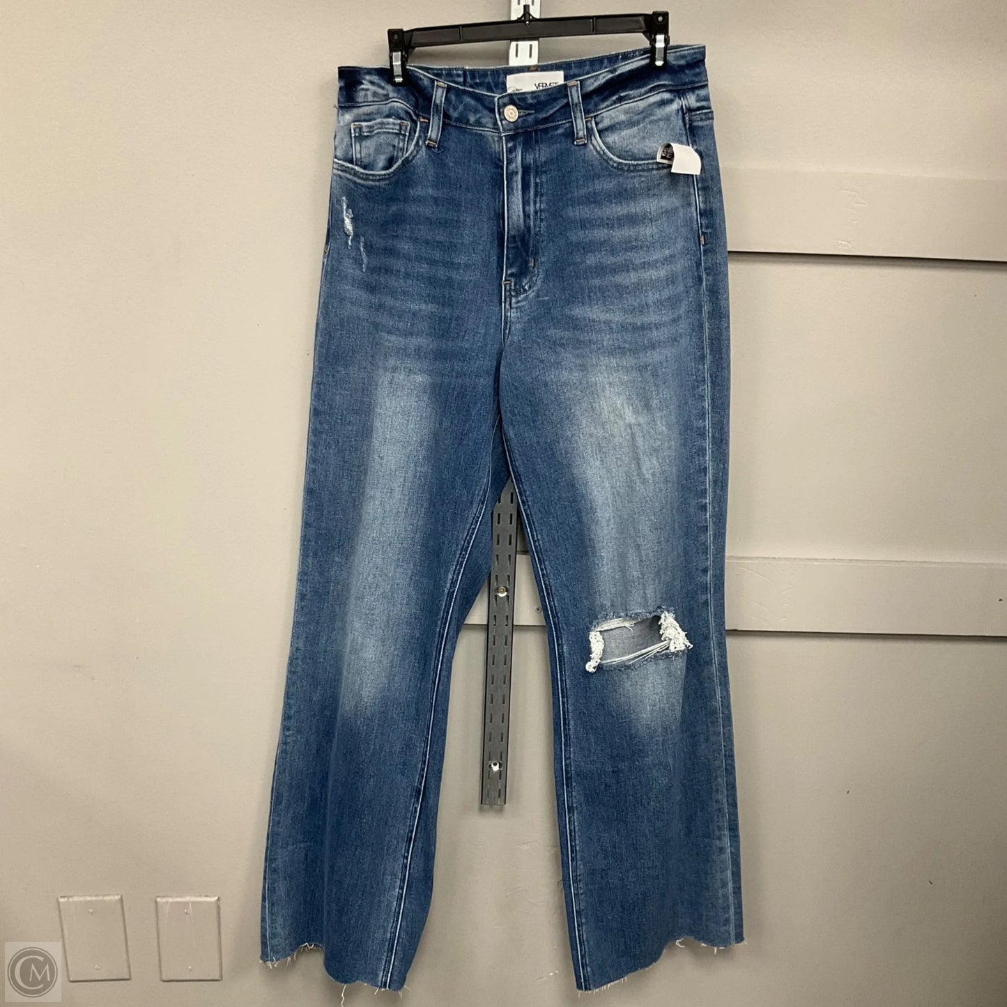 Jeans Straight By Vervet In Blue Denim, Size: 8
