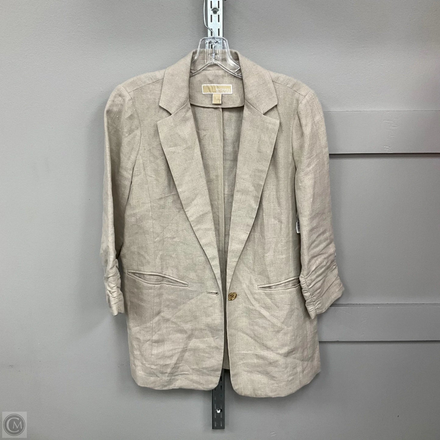 Blazer By Michael By Michael Kors In Tan, Size: 6