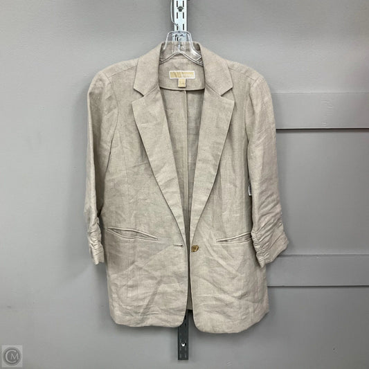 Blazer By Michael By Michael Kors In Tan, Size: 6