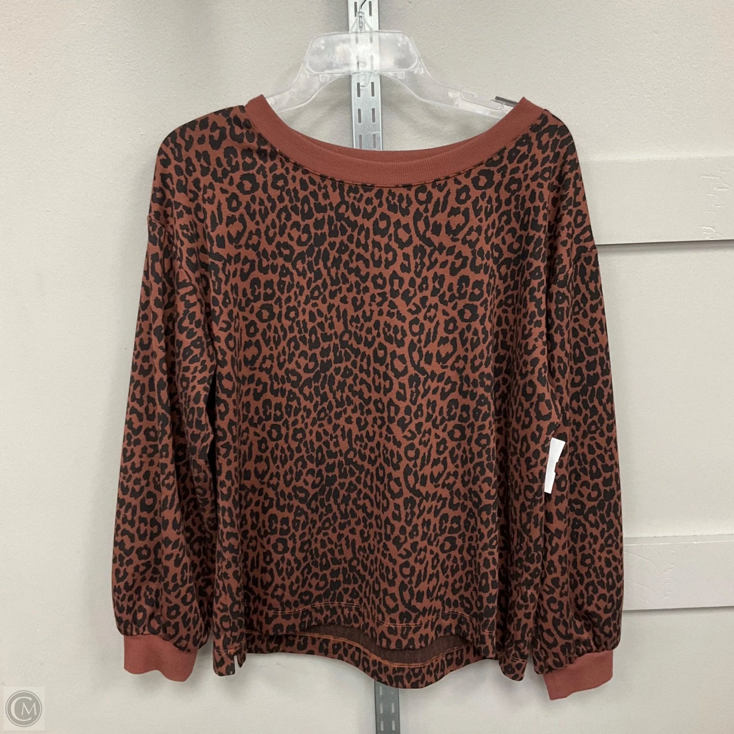 Top Long Sleeve By Loft In Brown, Size: L