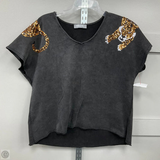 Top Short Sleeve By Blue B In Black, Size: M