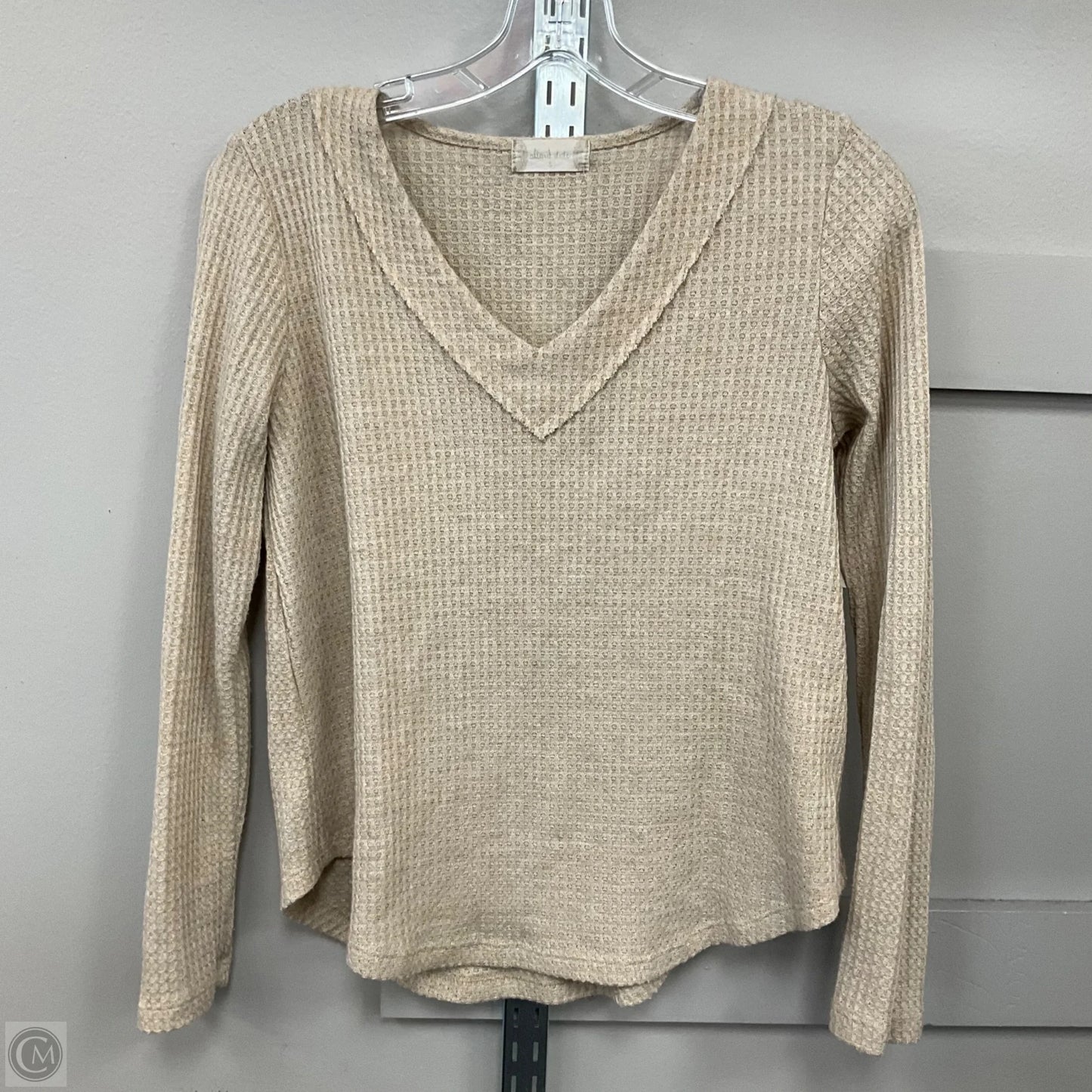 Top Long Sleeve By Altard State In Tan, Size: S