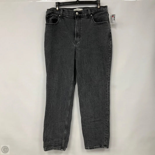 Jeans Straight By Abercrombie And Fitch In Grey, Size: 10
