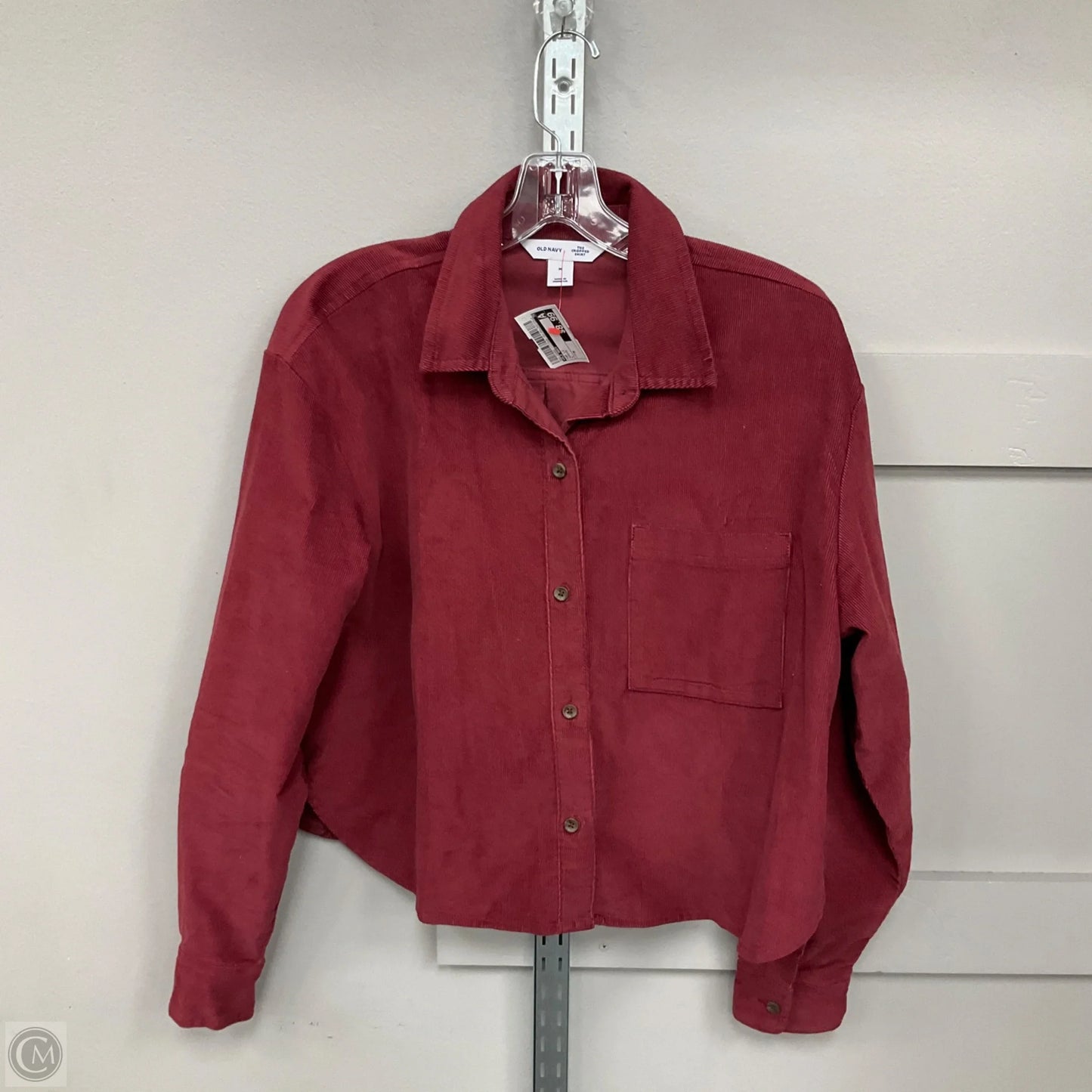 Top Long Sleeve By Old Navy In Maroon, Size: M