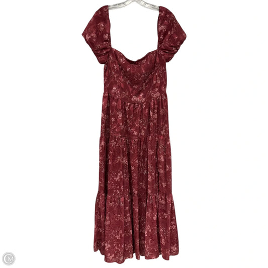 Dress Casual Maxi By Altard State In Maroon, Size: Xl