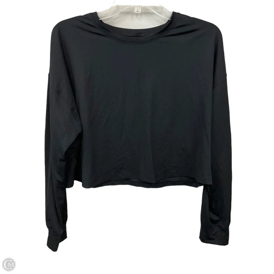 Athletic Top Long Sleeve Crewneck By Lululemon In Black, Size: S